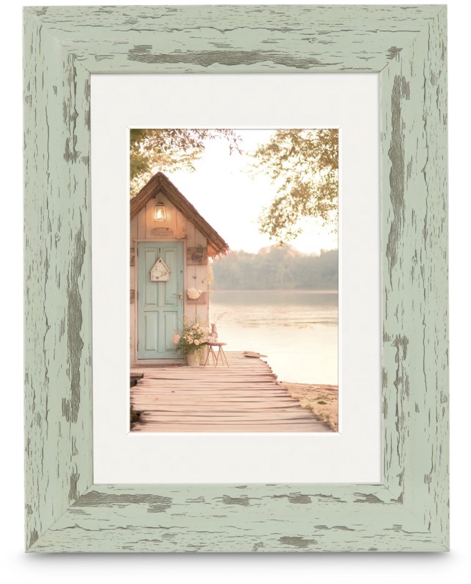 Hama photo frame - cottage - 20 x 30 cm - pastel mint