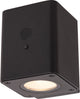Lucide ramin - aplique - energía solar - led regulable - 1x1w 2700k 3000k - ip54 - sensor de movimiento día noche - negro