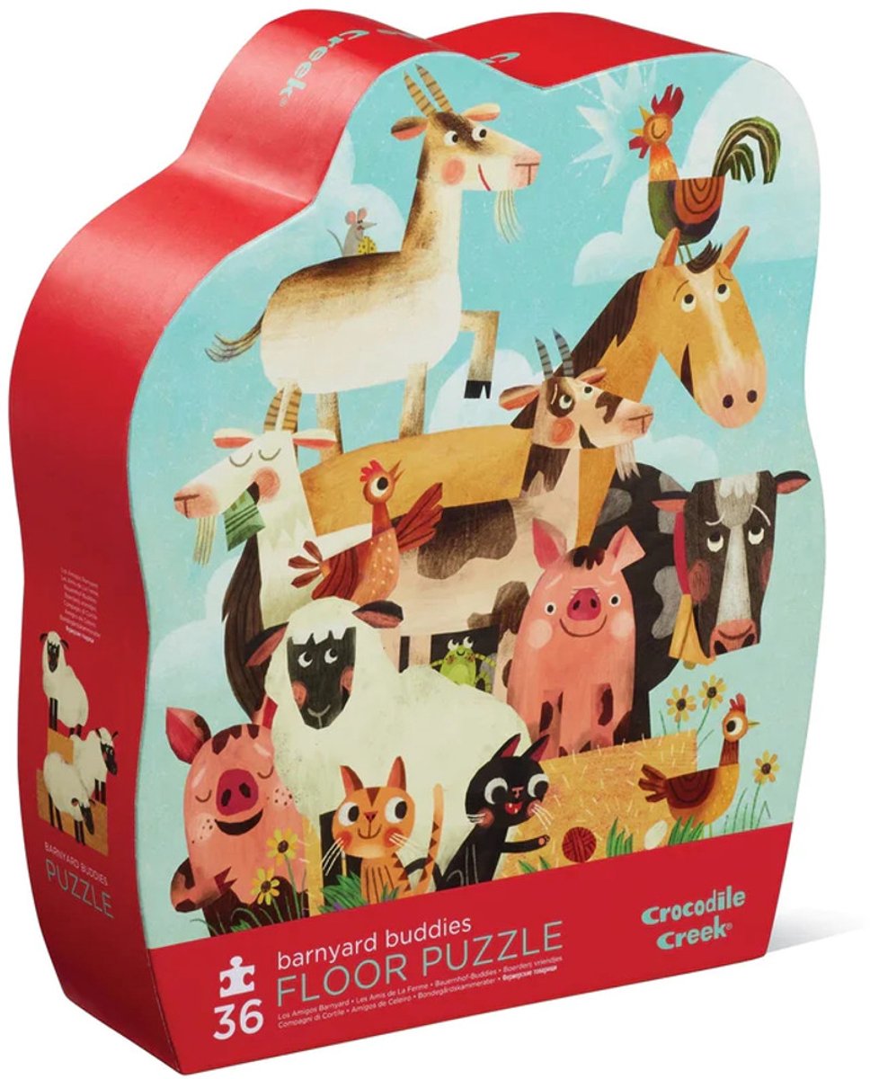 Puzzle della fattoria di Crocodile Creek con animali -
