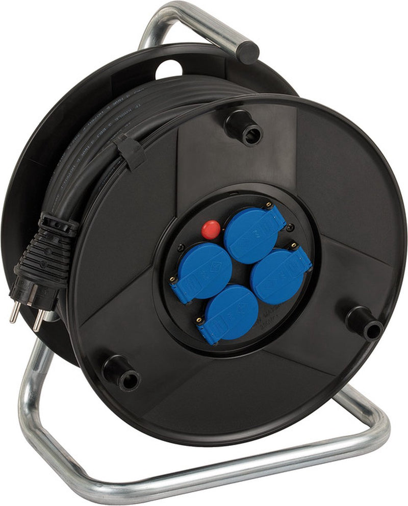 Avvolgicavo Brennerstuhl ak 260 25m gomma neoprene nero