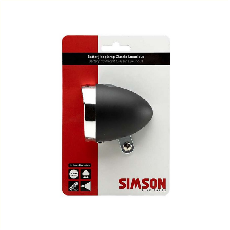 Simson Headlight Luxurious Classic 30Lux Black