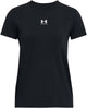 Camiseta deportiva Under Armour UA Rival Core SS-BLK Mujer - Negro - Blanco