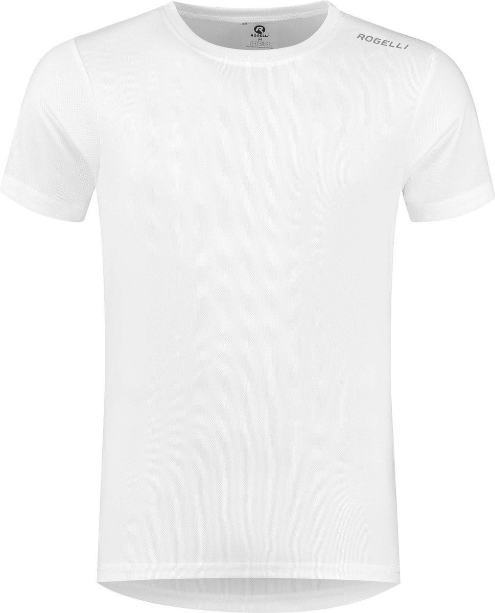 Rogelli promo hardloopshirt heren - korte mouwen - wit - 3xl