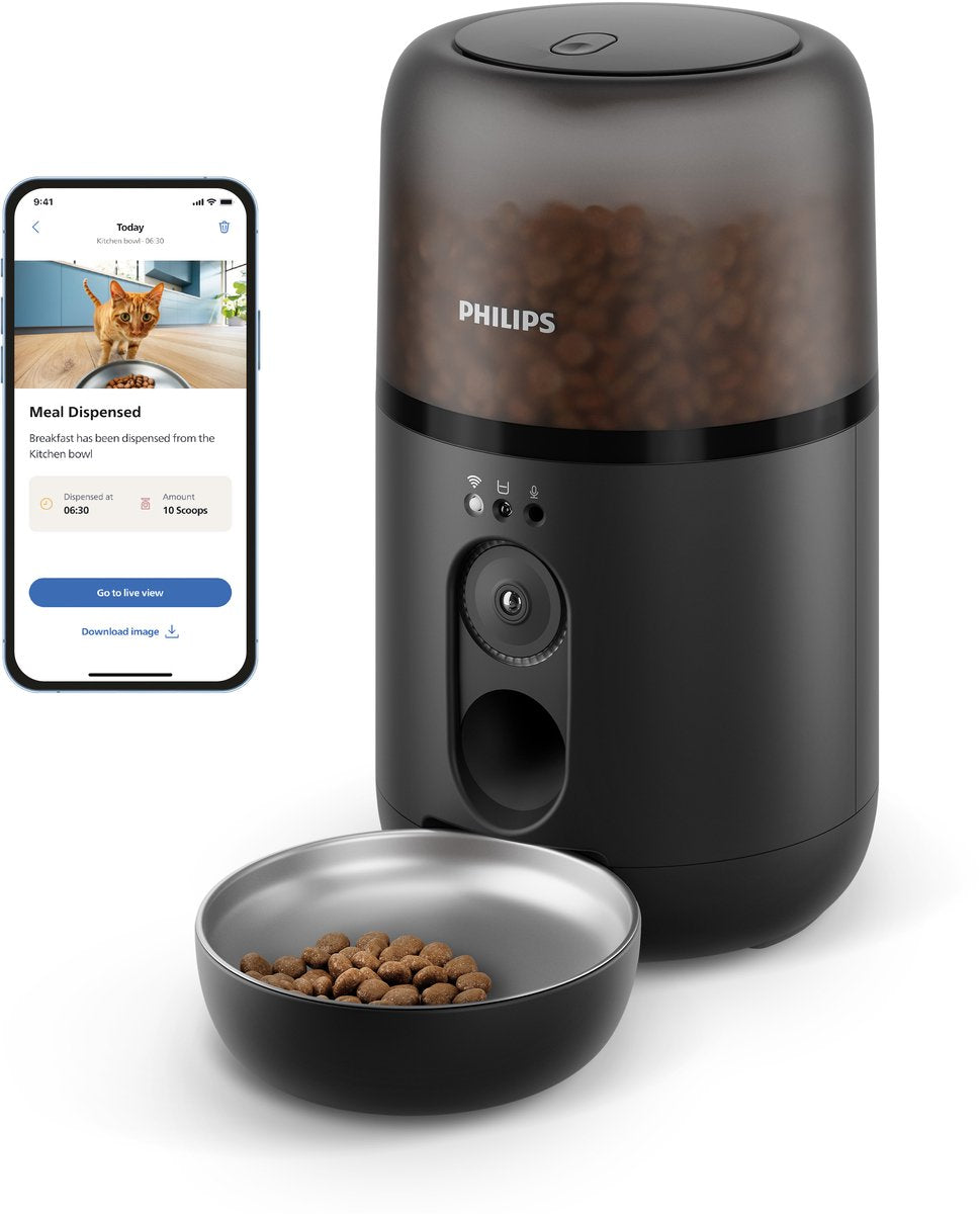 Ciotola per cibo per animali domestici Philips serie 5000 nera
