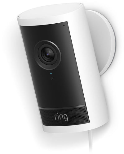 Ring outdoor camera pro with plug adapter (latest generation) - white - 4k video