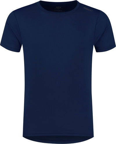 Maglia da corsa promozionale Rogelli da uomo - maniche corte - blu scuro - xl