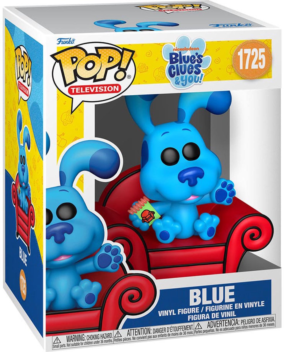 Funko pop! television: blue's cues you - blue (6-inch) #1725