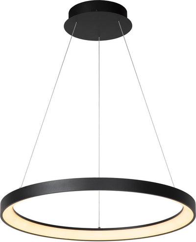 Lucide vidal - lámpara colgante - ø 58 cm - LED regulable - 1x48w 2700k - negro