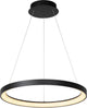 Lucide vidal - hanglamp - ø 58 cm - led dimbaar - 1x48w 2700k - zwart