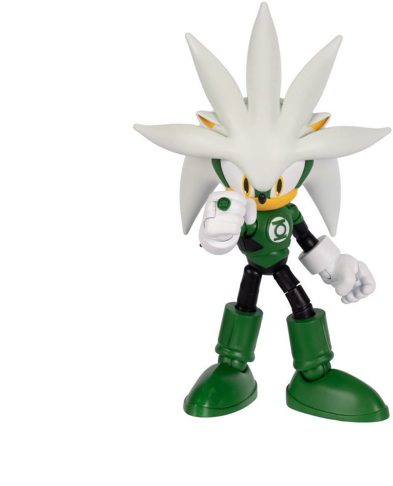 Jakks sonic dc 13 cm figura lanterna verde cenere argento