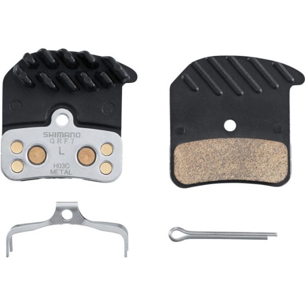 Shimano Disc Brake Block Juego de metal H03C con aletas de enfriamiento