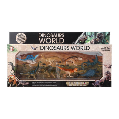 Dinosauri 8 pezzi in scatola da esposizione 8-9 cm