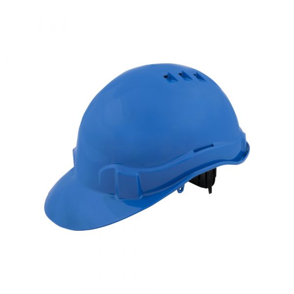 Casco di sicurezza blu