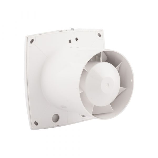Badkamerventilator smart + timer 100 mm.