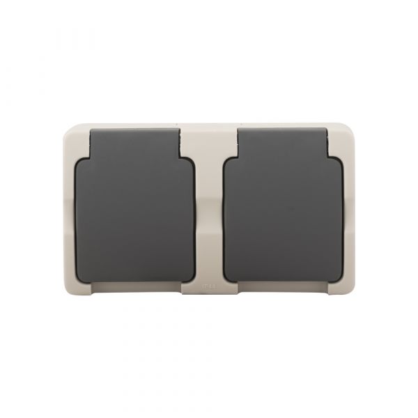 AC Socket 2 x impermeable