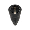 Stekker zwart contra + ra 16 amp.