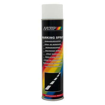 Segnamento spray bianco manualmente