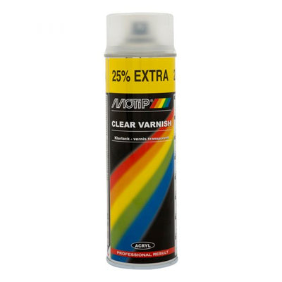 Mat de laca en aerosol Motip en blanco (500 ml)