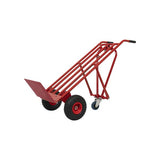 Steekwagen rood + steunwiel.* - afbeelding 2