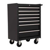 Tool trolley 7 drawers black - afbeelding 1