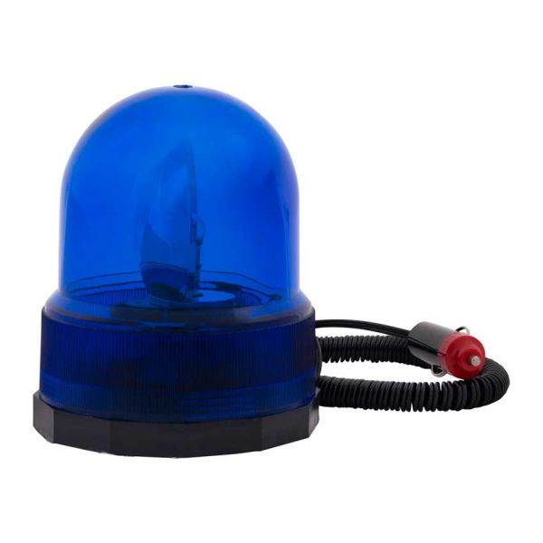 Zwaailamp 12 v. BLAUW, BOX