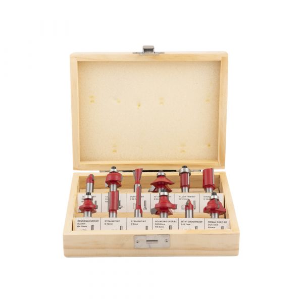 Caja de madera de 12 piezas de Freestet superior