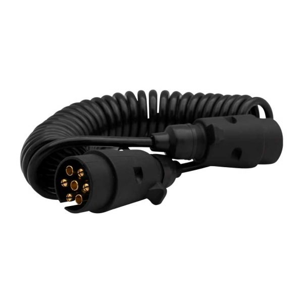Cavo a spirale 7 p. + Tappi 12v