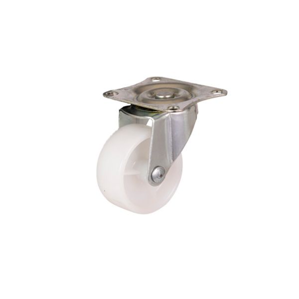 4 x Zwenkwiel 50 mm. bianco