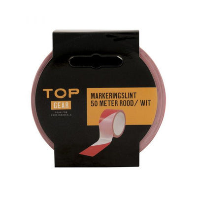 Contrassegna del nastro 50 metri rosso bianco