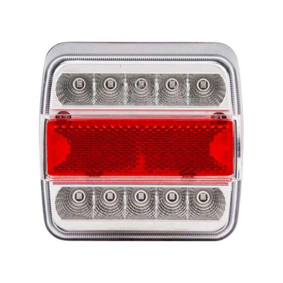 TrailerGear TrailerGear Luz trasera 10x10 cm. LED WHITE L = R