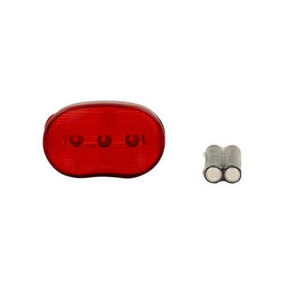 Lámpara de bicicleta 3 leds rojos