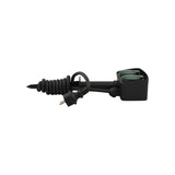 Vb extend dubbele tuincontactdoos op spie - 1.5 meter geaard snoer - zwart groen - afbeelding 3