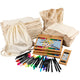 Gruppo aziendale Creativ set di zaini e borse con pennarelli, misura 27,5x30 cm, vari colori, 1 set