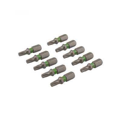 Schroefbit 25 mm tx-20 groen 10x