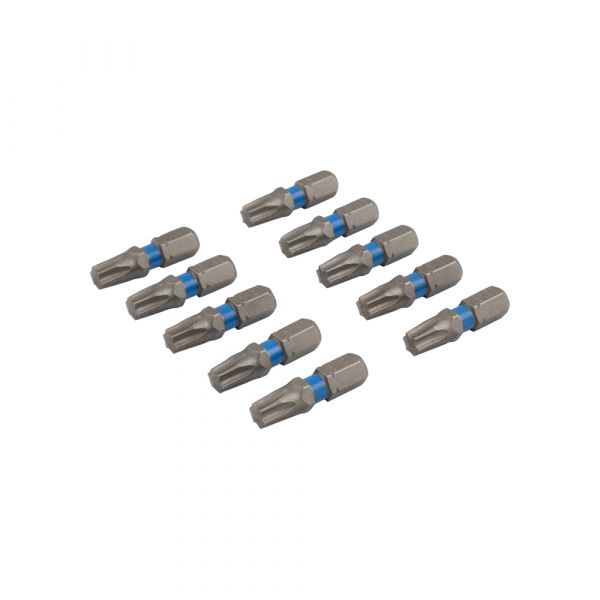 Broca de tornillo 25 mm tx-30 azul 10x