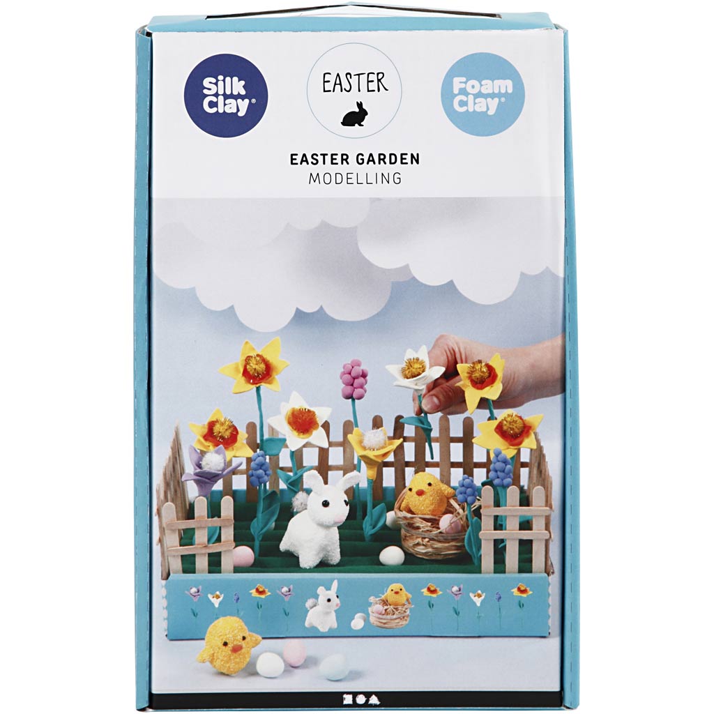 Jardín de Pascua de arcilla de seda, 1 juego