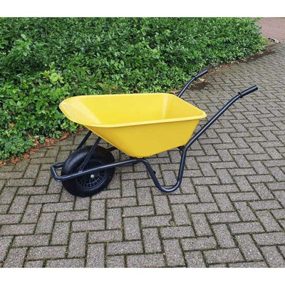 Contenitore giallo in plastica di carriola 85 litri HQ.