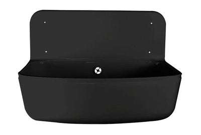 Impianto di plastica abbattuto nero