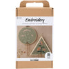 Creativ Company Hobbyset bordado polvoriento marco de bordado verde