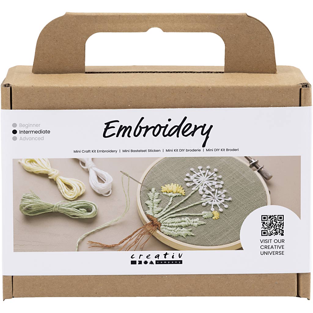 Creativ compañía mini hobbyset bordado de bordado colgador de pared