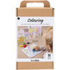Set hobby da colorare Creative Company, tavolo da disegno, colori standard, 1 scatola