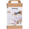 Set hobby disegno Creative Company, figure miste, colori pastello, 1 scatola