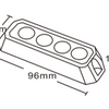 LED LAMPAGGIO FLASH 10-30 Volt 4 LED