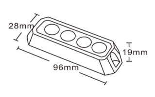 LED LAMPAGGIO FLASH 10-30 Volt 4 LED