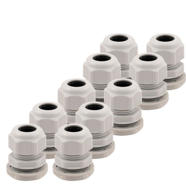 Wartel M20 gris 10 piezas.