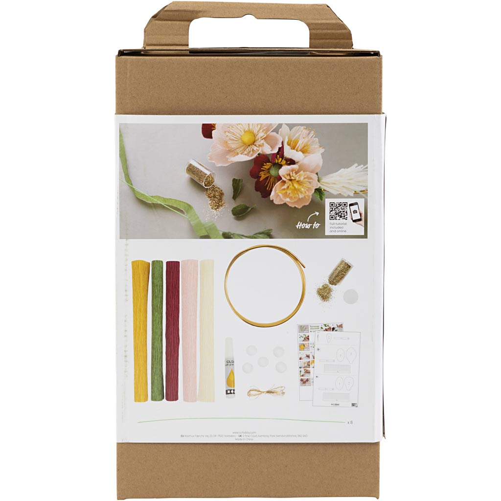 Creativ company hobby set papel crepé, corona, proporción de crepé: 180%, 1 caja