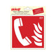 Telefro di adesivi per allarme antincendio - 150x150 mm.