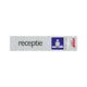ALULOOK RECEPTION SCHEDI - 165x44 mm autoadesivo.