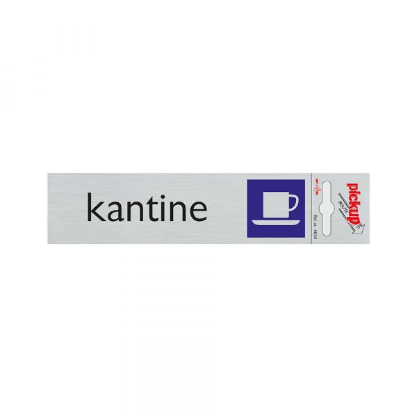 ALULOOK Kantine Plate - 165x44 mm autoadesivo.