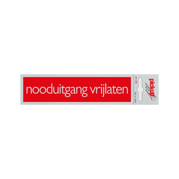 Rilascio di ALULOOK Emergency Extitude - 165x44 mm autoadesivo.
